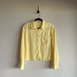 Calvin Klein Jeans Yellow Casual Button Down Shirt